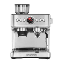 Konchero Serena 5023 PID Double Boiler Barista Espresso Coffee Machine with Grinder, 1 Group - Konchero