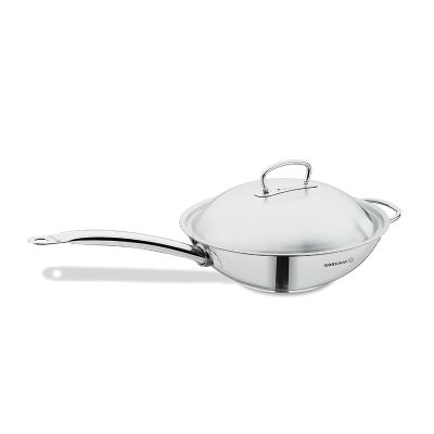 Korkmaz Proline Satin Wok Tava, Yardımcı Saplı, 32x9 cm - 1
