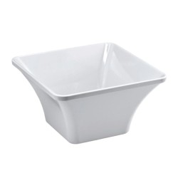 Zicco K-1407 Köşeli Melamin Kase, 27x27x14.5 cm, Beyaz - Zicco
