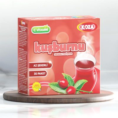 Koza Az Şekerli Tek İçimlik Kuşburnu Aromalı Toz İçecek - 1