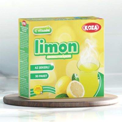 Koza Az Şekerli Tek İçimlik Limon Aromalı Toz İçecek - 1
