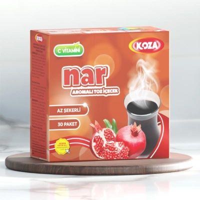 Koza Az Şekerli Tek İçimlik Nar Aromalı Toz İçecek - 1