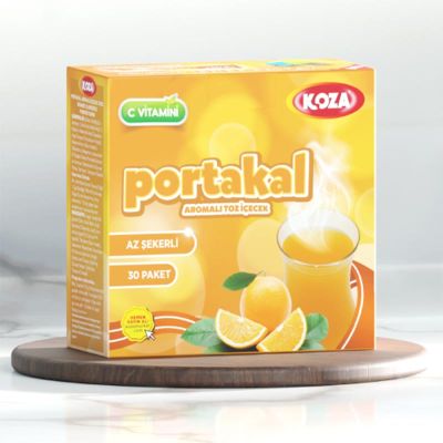 Koza Az Şekerli Tek İçimlik Portakal Aromalı Toz İçecek - 1