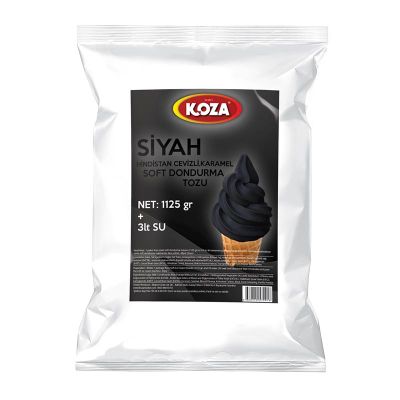 Koza Siyah Soft Dondurma Tozu, 1125 gr - 1