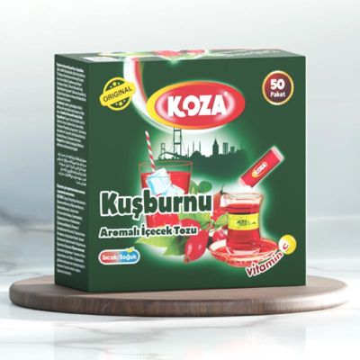 Koza Tek İçimlik Kuşburnu Aromalı Toz İçecek - 1