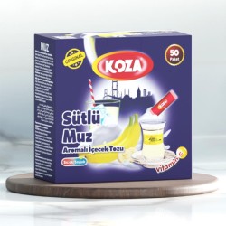 Koza Tek İçimlik Sütlü Muz Aromalı Toz İçecek - Thumbnail