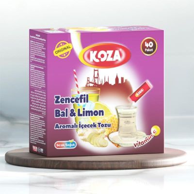 Koza Tek İçimlik Zencefil Bal Limon Aromalı Toz İçecek - 1