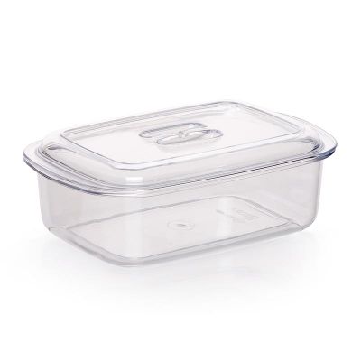Bora Plastik Saklama Kabı, Kristal, No: 2, 0.80 L - 1
