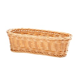 Zicco JQ-2003 Plastik Oval Ekmek Sepeti, 23x10x6.5 cm, Açık Renk - Zicco