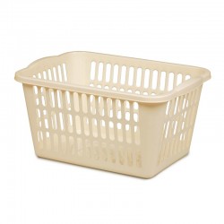 Bora Plastik Desenli Meyve Sepeti No:5, 17.5x24 cm, Krem - Bora Plastik