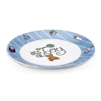 Külsan Thermoset Baby Life Bebek Tabağı, 20 cm, Mavi - 1
