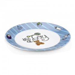 Külsan Thermoset Baby Life Bebek Tabağı, 20 cm, Mavi - Külsan Thermoset