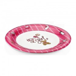 Külsan Thermoset Baby Life Bebek Tabağı, 21 cm, Pembe - Külsan Thermoset