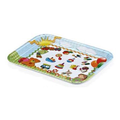 Külsan Thermoset Baby Life Bebek Tepsi, 31x23 cm, Mavi-Yeşil - 1