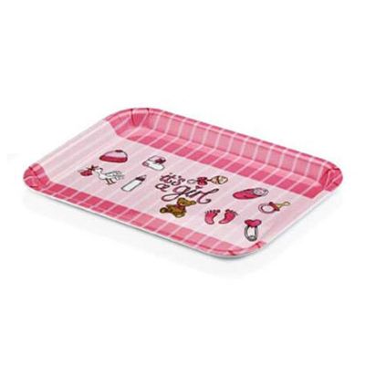 Külsan Thermoset Baby Life Bebek Tepsi, 31x23 cm, Pembe - 1