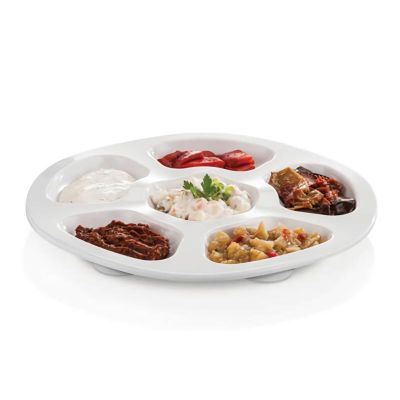 Külsan Thermoset Krater Tabak, 28 cm, Beyaz - 1