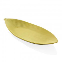 Külsan Thermoset Leaf Plate, 36.5x15.5 cm, Pistachio Green - Külsan Thermoset