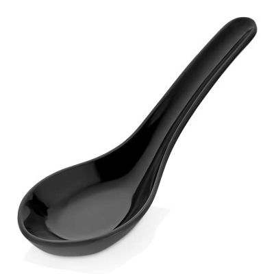 Külsan Thermoset Lokmalık, Minimal, Kaşık Model, 4.5x13 cm, 15 ml, Siyah - 1