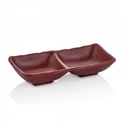 Külsan Thermoset Ramekin, Double, 17.5x8.7 cm, 2x68 ml, Brown - Külsan Thermoset