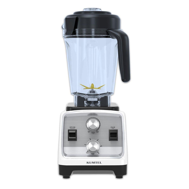 Kumtel HCTB-01 Professional Bar Blender with Ice Crusher, 3 L, 1600 W, White - Kumtel