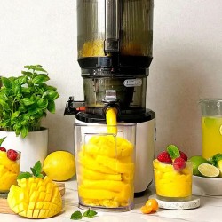 Kuvings AUTO10 Hands-Free Slow Juicer Katı Meyve Sıkacağı, Gri - Thumbnail