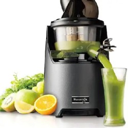 Kuvings EVO820 Slow Juicer Katı Meyve Sıkacağı, Smoothie ve Dondurma Aparatlı, Siyah - Thumbnail