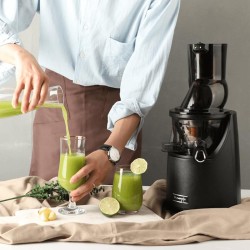 Kuvings EVO820 Slow Juicer Katı Meyve Sıkacağı, Smoothie ve Dondurma Aparatlı, Siyah - Thumbnail