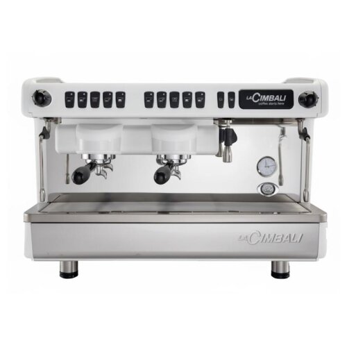 La Cimbali M26 BE DT/2 Fully Automatic Espresso Coffee Machine, 2 Groups, White - La Cimbali
