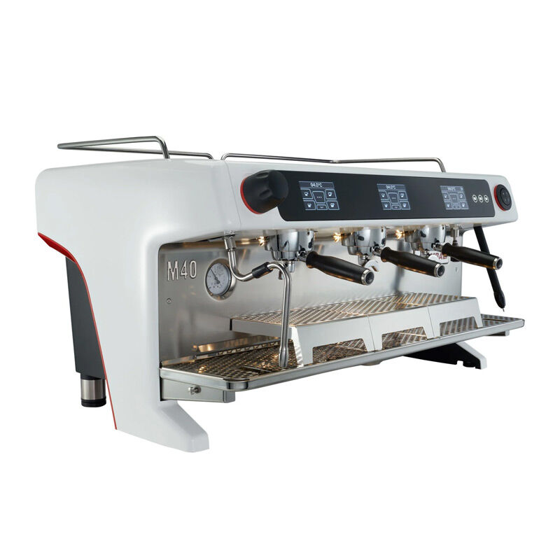 La Cimbali M40 DT/3 Fully Automatic Espresso Coffee Machine, 3 Groups, White - La Cimbali