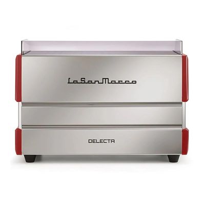 La San Marco Delecta Fully Automatic Espresso Coffee Machine, 2 Groups, Red - La San Marco