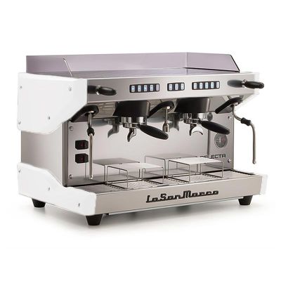 La San Marco Delecta Tam Otomatik Espresso Kahve Makinesi, 2 Gruplu, Beyaz - 1