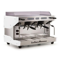 La San Marco Delecta Tam Otomatik Espresso Kahve Makinesi, 2 Gruplu, Beyaz - 1
