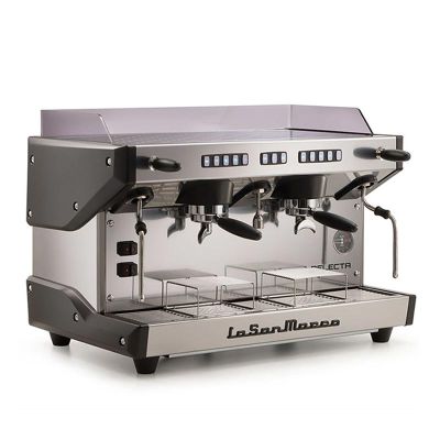 La San Marco Delecta Tam Otomatik Espresso Kahve Makinesi, 2 Gruplu, Siyah - 1