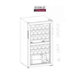 La Sommeliere ECS30.2Z Wine Cabinet, 29 Bottle Capacity - 8