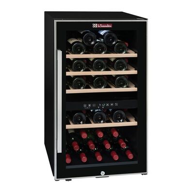 La Sommeliere ECS50.2Z Wine Cabinet, 49 Bottle Capacity - La Sommeliere