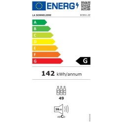 La Sommeliere ECS512Z Service Solo Çift Isılı Şarap Dolabı, 49 Şişe Kapasiteli - Thumbnail