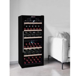 La Sommeliere LS102DZBL خزانة نبيذ منفردة للخدمة، سعة 102 زجاجة - 3