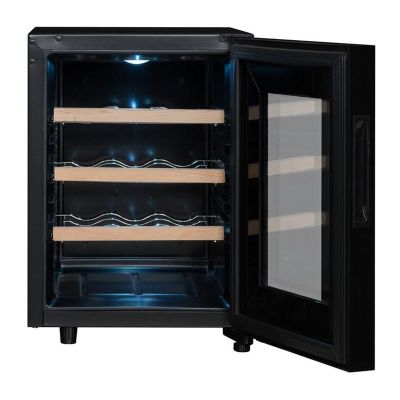 La Sommeliere LS12SILENCE Service Solo Wine Cabinet, 12 Bottle Capacity - La Sommeliere