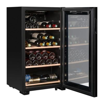 La Sommeliere LS36BLACK Service Solo Wine Cabinet, 36 Bottle Capacity - La Sommeliere