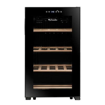 La Sommeliere LS36BLACK Service Solo Wine Cabinet, 36 Bottle Capacity - La Sommeliere