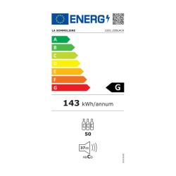 La Sommeliere LS512ZBLACK Solo Şarap Dolabı, 50 Şişe Kapasiteli - 12