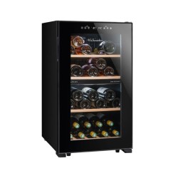 La Sommeliere LS512ZBLACK Solo Wine Cabinet, 50 Bottle Capacity - La Sommeliere