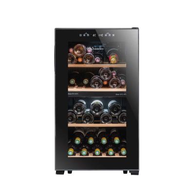 La Sommeliere LS512ZBLACK Solo Wine Cabinet, 50 Bottle Capacity - La Sommeliere