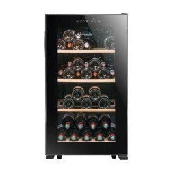 La Sommeliere LS52BLACK Solo Wine Cabinet, 52 Bottle Capacity - 1