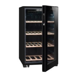 La Sommeliere LS52BLACK Solo Wine Cabinet, 52 Bottle Capacity - 12