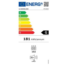 خزانة النبيذ La Sommeliere MT150DZ خزانة نبيذ برستيج سولو مزدوجة المقصورة، سعة 152 زجاجة - 5