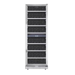 La Sommeliere MT150DZ Prestige Solo Double Compartment Wine Cabinet, 152 Bottle Capacity - 2