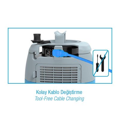 Labomat VAC 130E Otel Tipi Sessiz Elektrikli Süpürge, 13 L - 4
