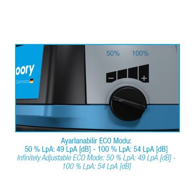 Labomat VAC 130E Otel Tipi Sessiz Elektrikli Süpürge, 13 L - 5