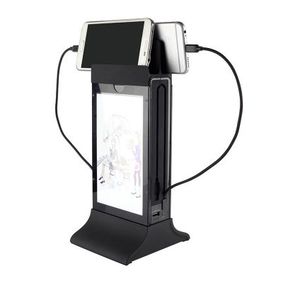 Cyclone Masaüstü Mobil Şarj Cihazı, Powerbank, LED Işıklı, Siyah - 1